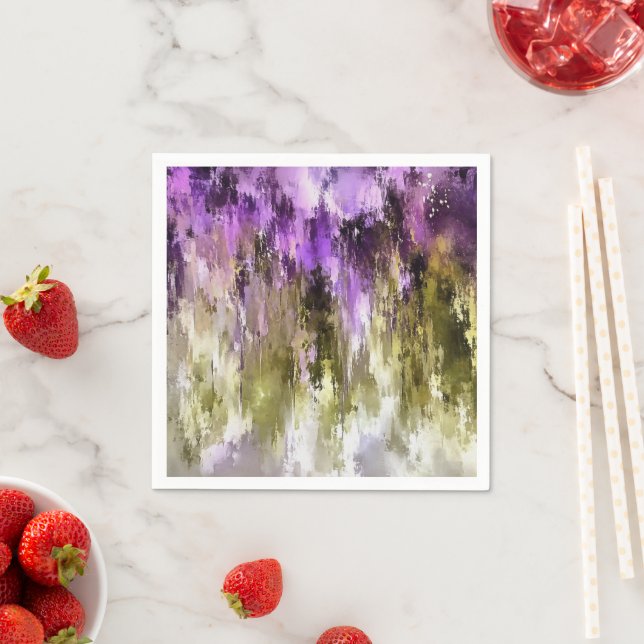 Violet Dreams And Olive Skies Napkin (Insitu)