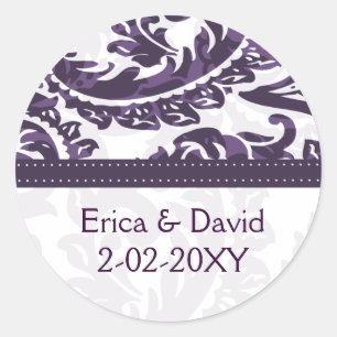 violet étiquette Monogramme