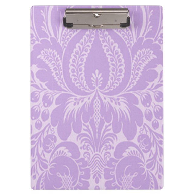 Violet Fantasy Floral Clipboard (Front)