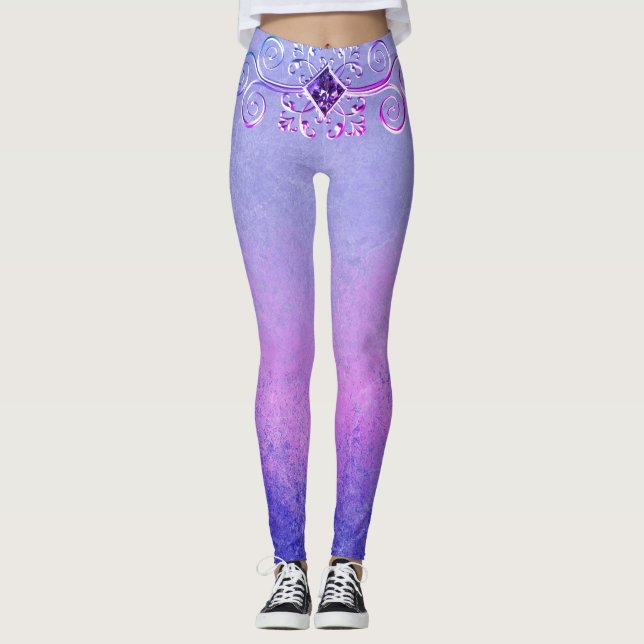 Violet fantasy leggings (Front)
