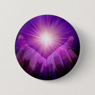 violet flame 2 inch round button