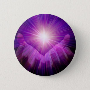 violet flame 2 inch round button