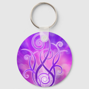 Violet Flame / Violet Fire Keychain