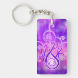 Violet Flame / Violet Fire Keychain