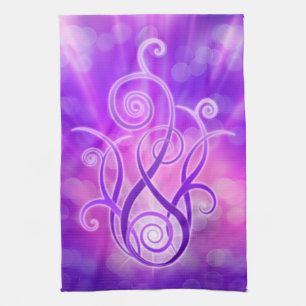 Violet Flame / Violet Fire Kitchen Towel