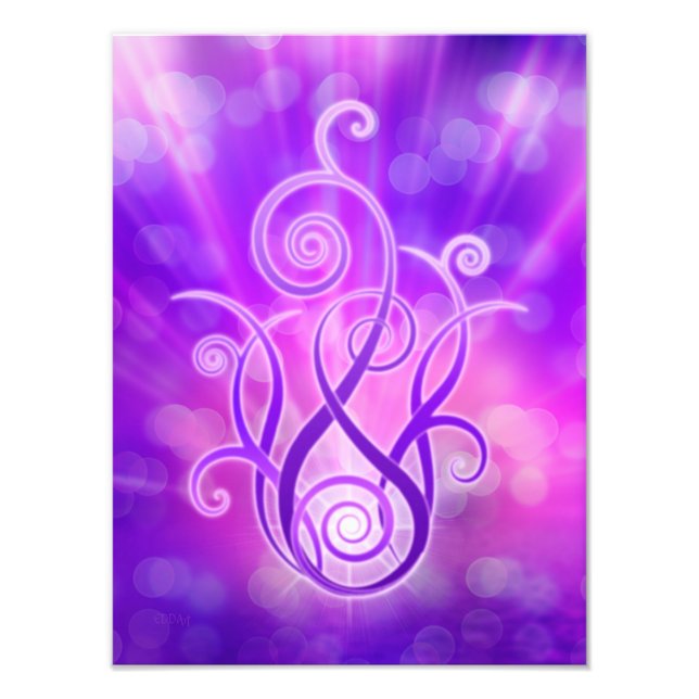 Violet Flame / Violet Fire Photo Print (Front)