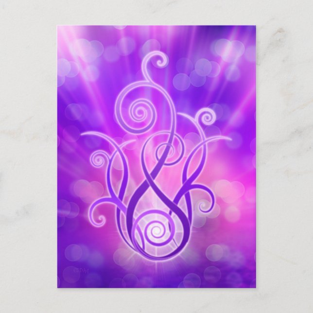 Violet Flame / Violet Fire Postcard (Front)