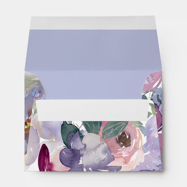 Violet | Fleurs | Enveloppe minimaliste (Dos (Bas))