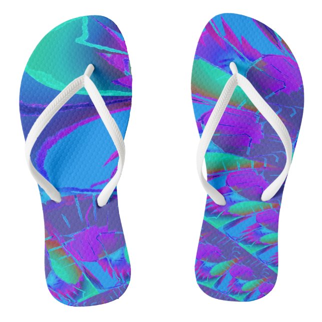 Violet Flip Flops (Footbed)