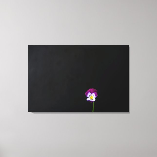 Violet Flower 36x24 (90x60cm) waca Canvas Print (Front)