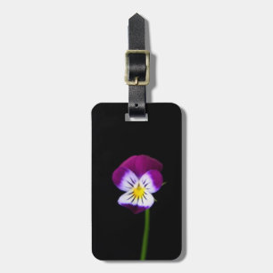 Violet Flower cd ltcnm Luggage Tag
