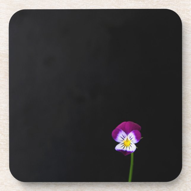 Violet Flower coastercn Beverage Coaster (Front)