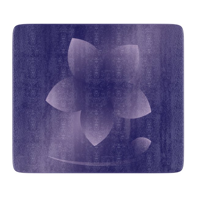 Violet flower cutting board (Front)