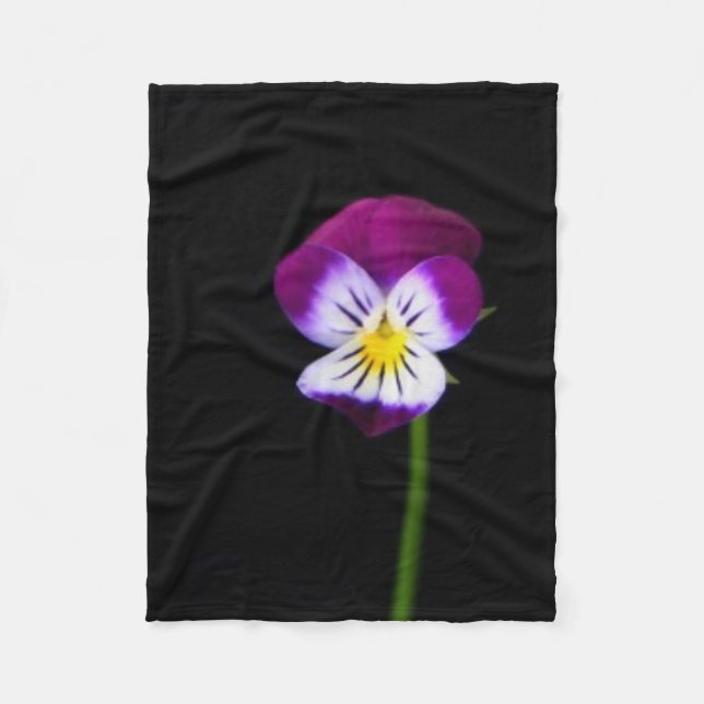 Violet Flower fbcnm Fleece Blanket (Front)
