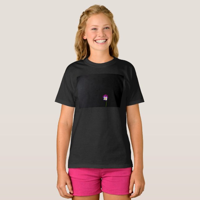 Violet Flower gccna T-Shirt (Front Full)