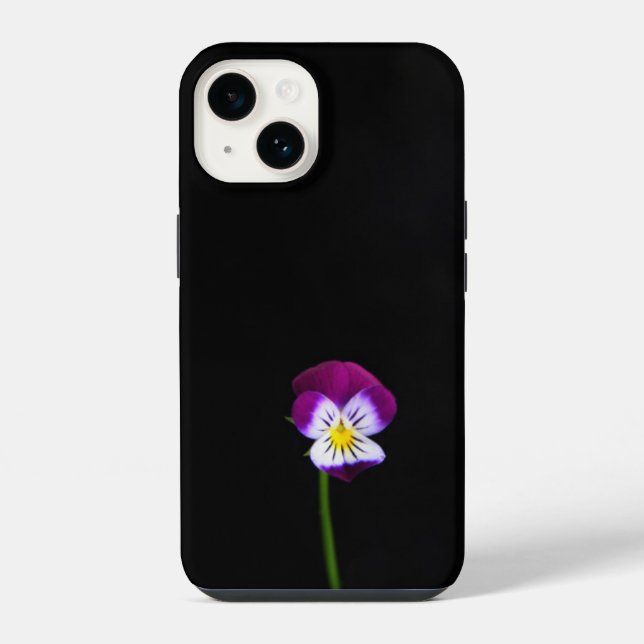 Violet Flower iphcnm iPhone Case (Back)