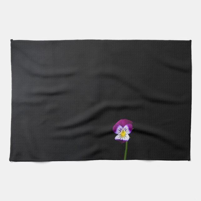 Violet Flower ktcnm Kitchen Towel (Horizontal)