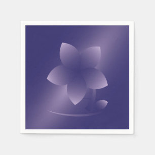 Violet flower napkin
