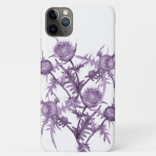 violet flower pattern iPhone 11 pro max case