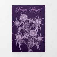 violet flower pattern