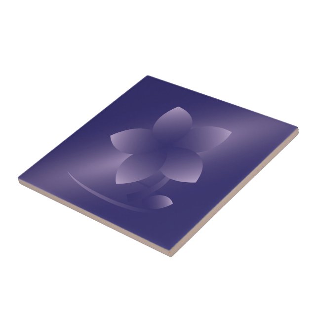 Violet flower tile (Side)