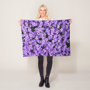 Violet Flowers Baby Fleece Blanket Violets