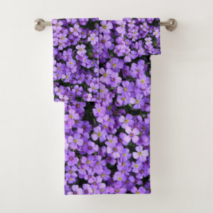 Violet Flowers Bath Towels Violets