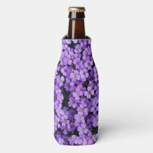 Violet Flowers Bottle Cooler