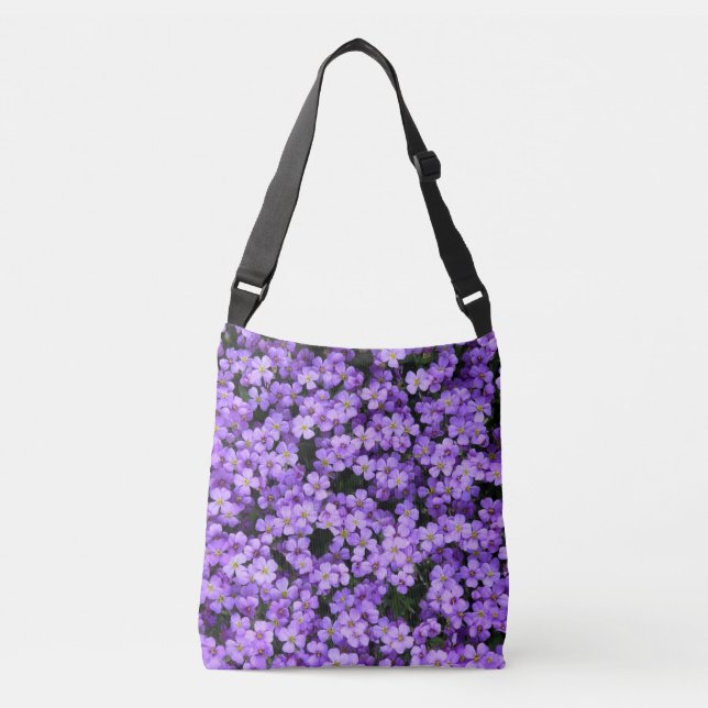 Violet Flowers Crossbody Bag Violets (Front)