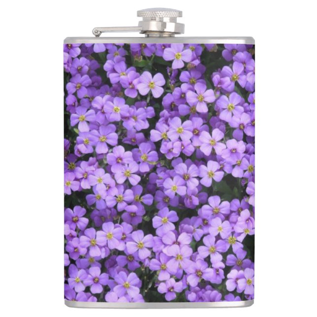 Violet Flowers Flask Violets (Front)