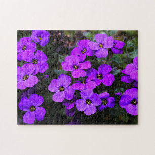 Violet Flowers Jigsaw Puzzle Spring