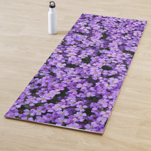 Violet Flowers Yoga Mat (In Situ)