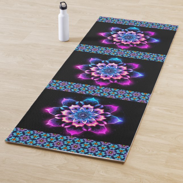 Violet Flowers  Yoga Mat (In Situ)