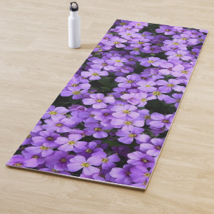 Violet Flowers Yoga Mats