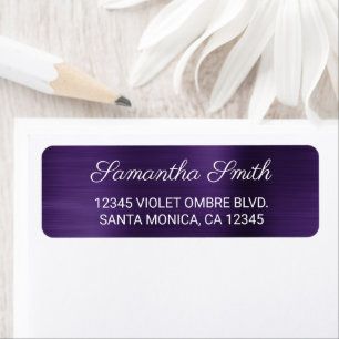 Violet foncé ombré pailleté