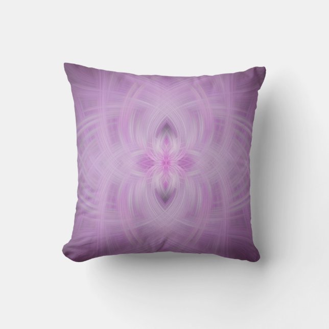 VIOLET - Fractal Art - Outdoor Pillow (Front)