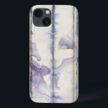 Violet Free Expression Watercolor iPhone 13 Case<br><div class="desc">This amazing free expression work by Jennifer Goldberger is a violet watercolor full of life. Black lines run vertically in the piece,  and violet drops extend out from them like waves in a lake. A wonderful print that would go well on a number of Zazzle products. Order yours today!</div>
