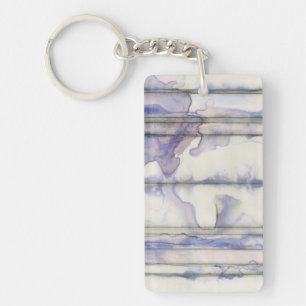 Violet Free Expression Watercolor Keychain