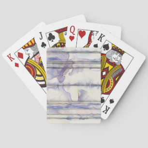 Violet Free Expression Watercolor Playing Cards