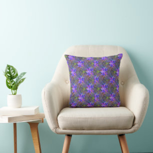 Violet garden...... throw pillow
