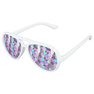 Violet Gaze Aviator Sunglasses