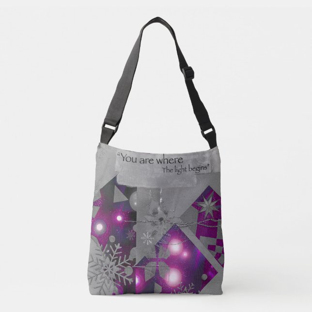 Violet Gem Crossbody Bag (Front)