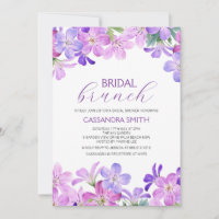 Violet Geranium Bridal Brunch Shower