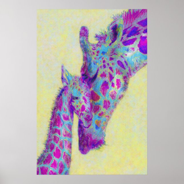 violet giraffes print (Front)