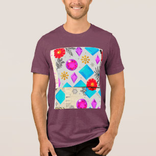 Violet Glow Light Series by JoyCrys Studio Tri-Blend Shirt