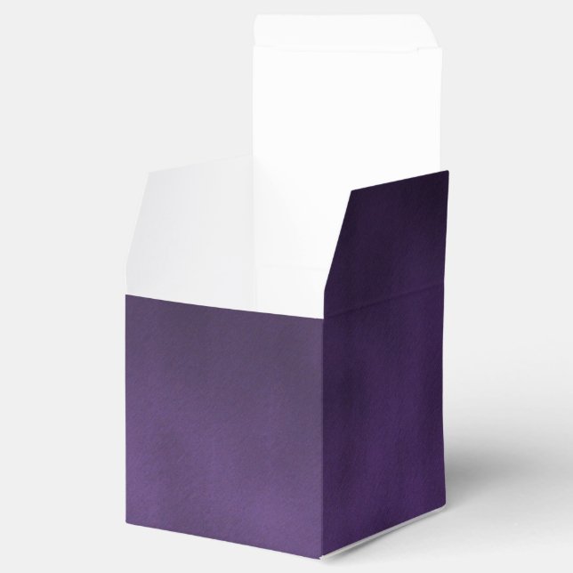 Violet Gothic Ombre Background Art Favor Box (Opened)