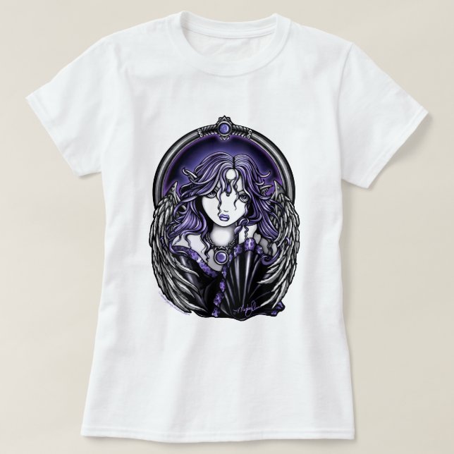 Violet Guardian Angel Night Shirt (Design Front)