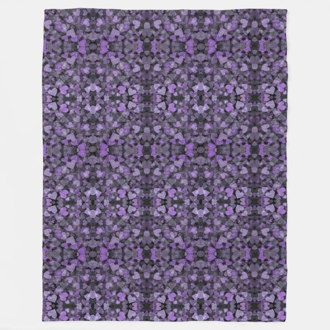Violet Harmony  Fleece Blanket (Front)