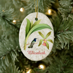 Violet Headed Hummingbird Ornament