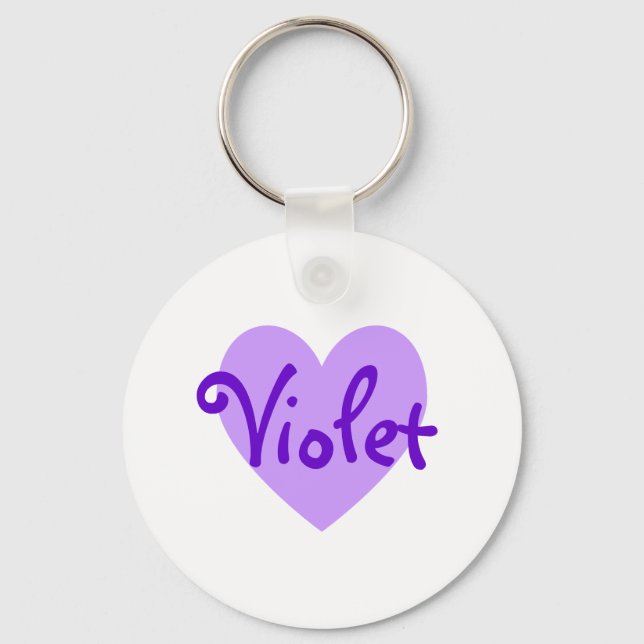 Violet Heart Keychain (Front)